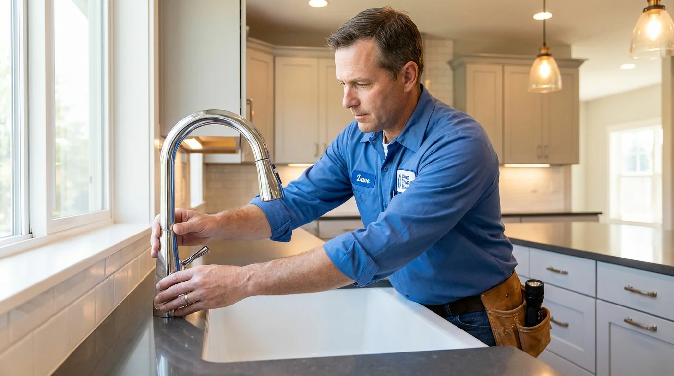 Kitchen faucet installation by Johns Plumbing LLC in Vega Baja