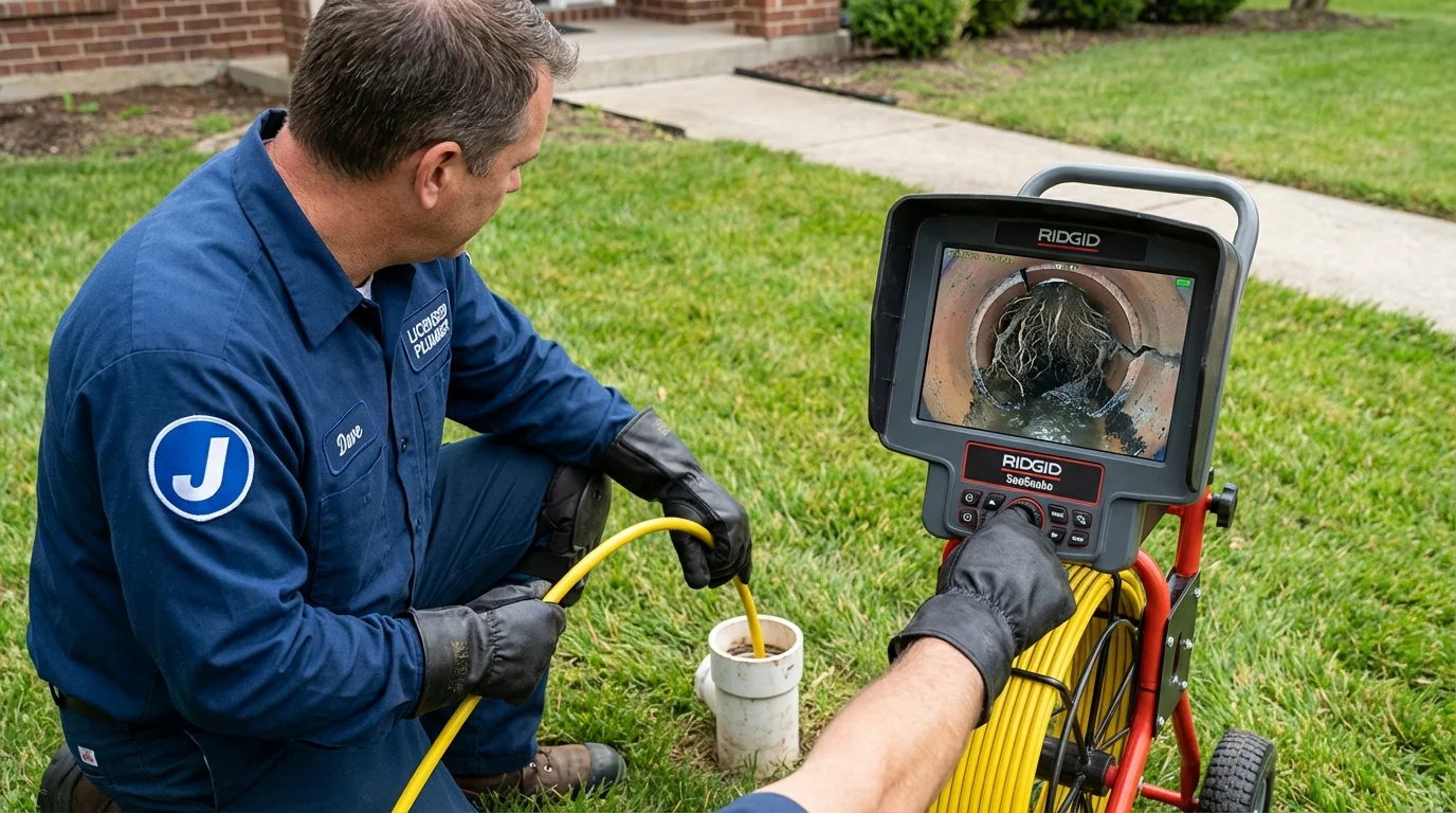 Sewer camera inspection being performed by Johns Plumbing LLC in Vega Baja